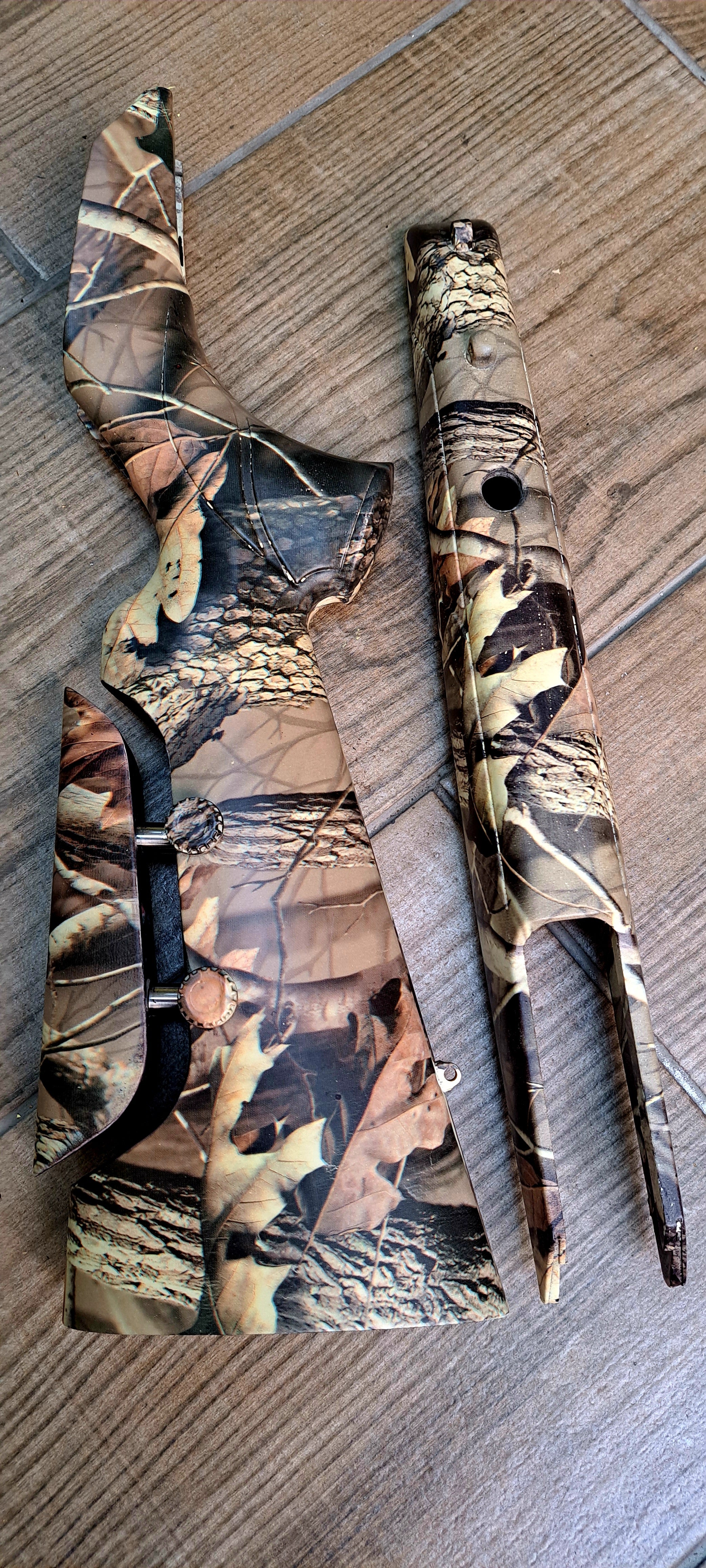 DECORACIÓN DE CULATA O CULATA Y GUARDAMANOS CON HIDROIMPRESIÓN